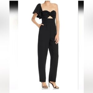 KEEPSAKE the Label One-Shoulder Black Jumpsuit large